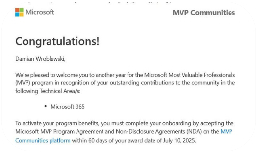 جائزة Microsoft 365 MVP